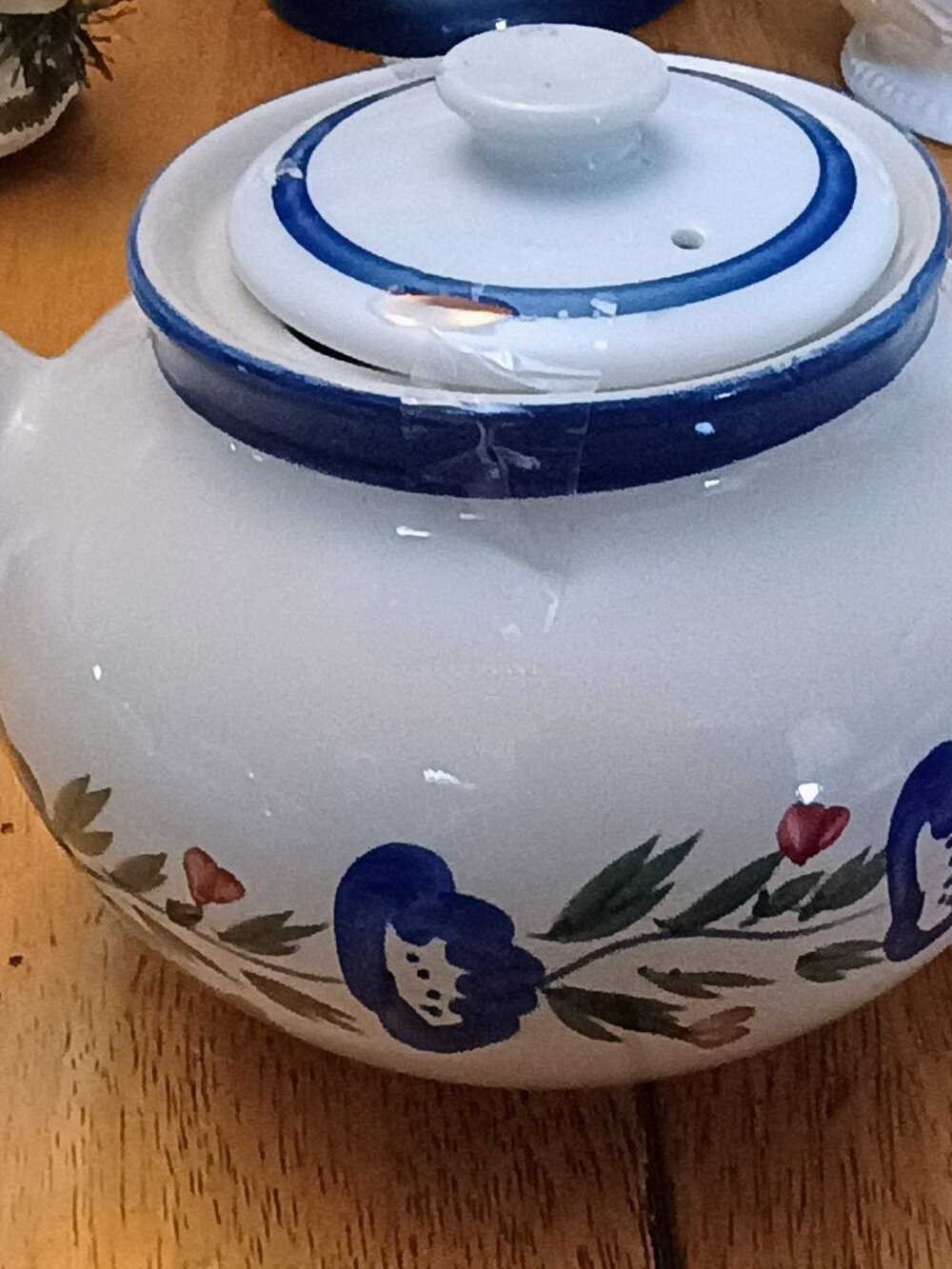 Vintage floral teapot